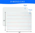 Small White Board- Small Dry Erase Board 4pk. with 4 Dry Erase Markers| Double Sided Lapboard Mini Dry Erase Board Perfect for Homeschool Supplies, Office, Classroom Ideal Dry Erase Board for Kids. by Ultimate Stationery