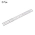 2Pcs Stainless Steel Ruler, 20cm/8" Length x 1/36" Thick x 1" Wide Measuring Tools for Woodworking Craft