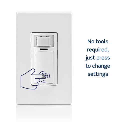 DHS05-1LT, Leviton Humidity Sensor Switch for Bathroom Exhaust Fan, Automate Ventilation, Air Circulation, Moisture