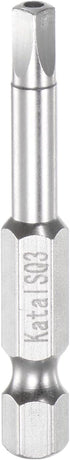 SQ3 Square Screwdriver Bit - 1/4" Hex Shank Magnetic Security Power Tool, 2" Length