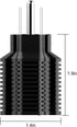 15 Amp Household AC Plug to 20 Amp Adapter, Nema 5-15P to 5-20R, 5-15P to 6-15R, T-Blade Plug Converter