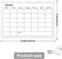 Umtiit Monthly Calendar Dry Erase Whiteboard 10.6 x 14.5 inch(27 x 37 cm), White Wood Frame, Magnetic Surface Whiteboard for Planning/Schedule/School Timetable/Memo (WH-2737C,US)