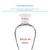 StonyLab Borosilicate Glass 250ml Heavy Wall Conical Separatory Funnel, 24/29 Joints, PTFE Stopcock