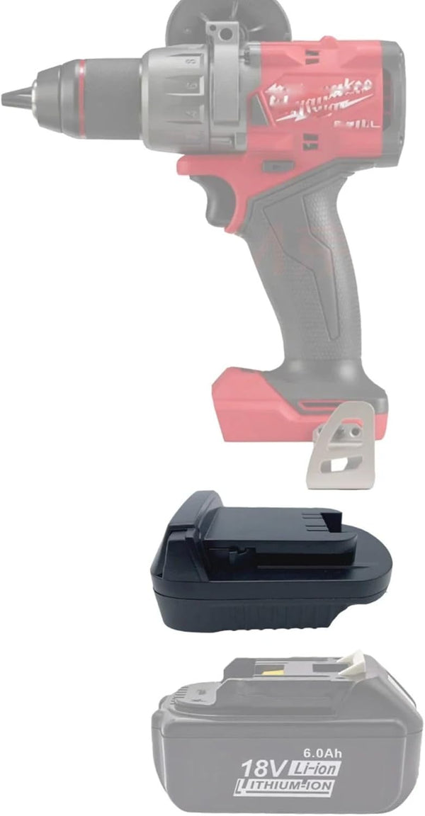 Makita to Milwaukee Battery Adapter, MT18MIL Compatible for Makita 18V Lithium-ion Battery to Milwaukee M18 Tools