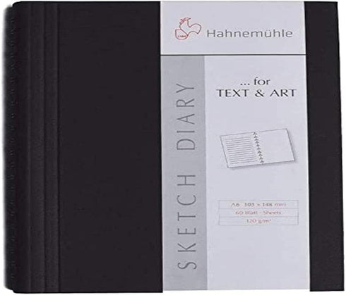 Hahnemuehle 10628753 SKETCH DIARY 120 G/M2, Spiral Notebook Drawing, TAM A6, 60 FLS., White Paper