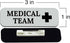 Signs ByLITA 1 3" (10 Pack) Medical Team x Medical Office Name Tag/Badge, Red