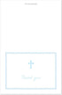 MyExpression.com 50 Count Blue Cross Baby Thank You Cards