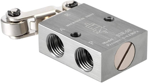uxcell 2 Position 3 Way 1/4" PT Manual Hand Pull Pneumatic Solenoid Mechanical Valve, S3R-08