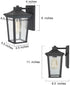 classy leaves Outdoor Wall Lights Exterior Light Fixture, Black Modern Waterproof Anti-Rust Outdoor Sconce Porch Lights