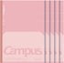 KOKUYO Campus Feels Flat Notebook, Dot A 7mm Ruled, Semi-B5, 30 Sheets, 5 Pack, Pink, Japan Import (NO-FL3CAT-P)