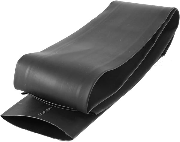 uxcell s14100400am3045 1 Meter 50mm Dia 82mm Flat Width 2:1 Heat Shrinkable Tube Black (Pack of 1)