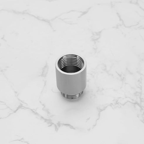 2Pcs 1/2" BSP Stainless Steel Male to Female Pipe Thread Extension Adapters, 25mm