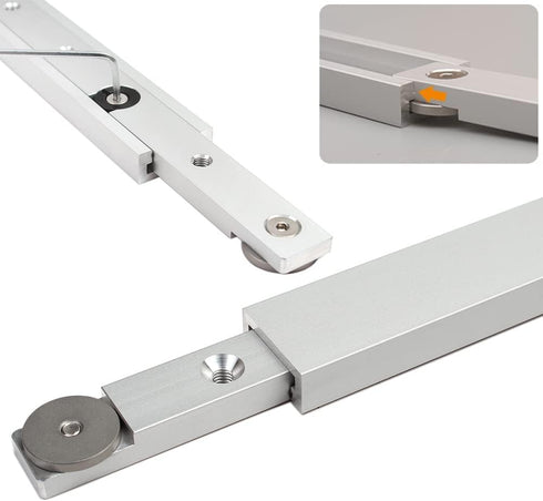 Aluminium Alloy 3/4" Miter Bar Clamping Tool, Slider Table Saw Gauge Rod for Router Tables and Woodworking