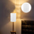 E27 14x14x20cm ABOOFAN Drum Lamp Shade Natural Linen Lampshade Clip on Lamp Covers Burlap Light Shade for Table Floor