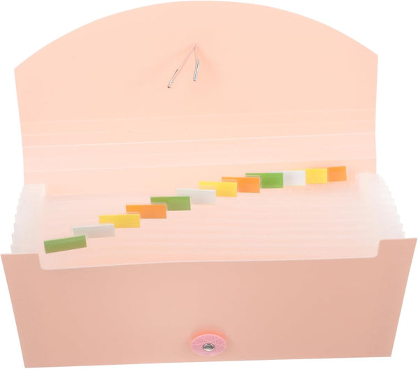 TEHAUX Accordion File Organizer, Mini Expanding Receipt Folder, Document Desktop File Folders