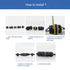 COMOPEZ 3Pin IP68 Waterproof Junction Connector Box, 3 Pole Electrical Box for Underground Outdoor Light
