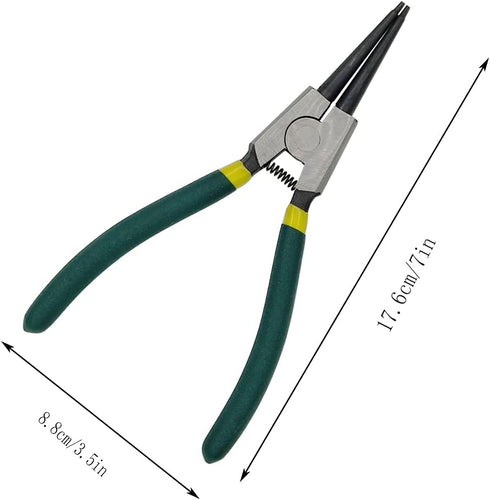 Snap Ring Pliers Circlip Pliers, Internal/External Ring Remove Retaining Pliers (7 Inch)