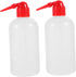 TOPPERFUN 2 pcs Graduated Narrow Mouth Wash Bottle Portable Scale Washing Bottle for