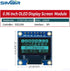 Generic 0.96 Inch 12864 7P OLED LCD Display OLED LCD Screen Module Cable SPI Serial Mouth Blue (Blue)