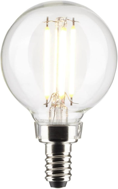 Satco 4-Watt LED E12 Light Bulb, 4000K, 15000 Hour Rating, Dimmable by Satco