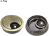 uxcell 4Pcs Zinc Alloy Desk Cable Hole Cover, 2Inch/50mm Grommets for Office PC Desk Cable Organizer (Bronze Tone)