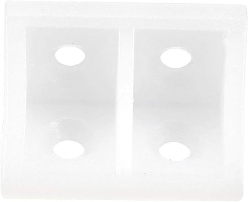 Boxonly Shelf Cabinet Door 90 Degree Plastic Corner Braces 2 Holes Angle Bracket,White