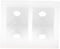 Boxonly Shelf Cabinet Door 90 Degree Plastic Corner Braces 2 Holes Angle Bracket,White