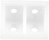 Boxonly Shelf Cabinet Door 90 Degree Plastic Corner Braces 2 Holes Angle Bracket,White