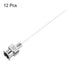 12pcs 30Gauge Stainless Steel Dispensing Needles, 1 1/2" Blunt Tips Luer Lock for Thick Liquids, Lab Use