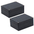 Black ABS Junction Box Waterproof Electrical Enclosure Case (4.53"x3.54"x2.17", 2pcs) Dustproof Project Box