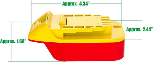 Adapter Upgrade for De Walt 20V MAX Tools - Compatible with Craftsman New 20V V-20 Red Style (Not B&D) Battery Installation for Power Supply (No Charging Function) - 1 Adapter Only