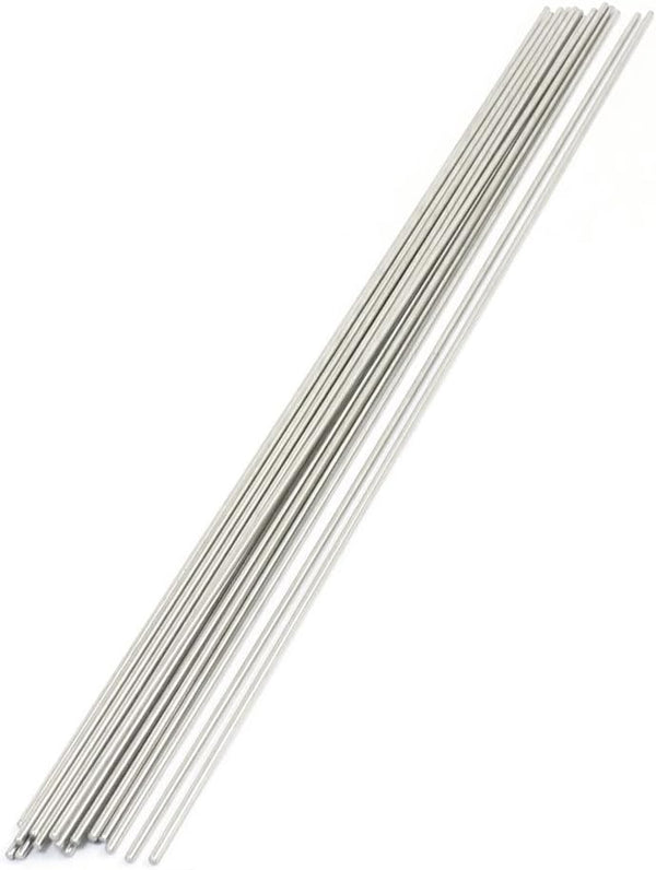uxcell Stainless Steel Round Bar - 20 Piece, 300mm x 2mm