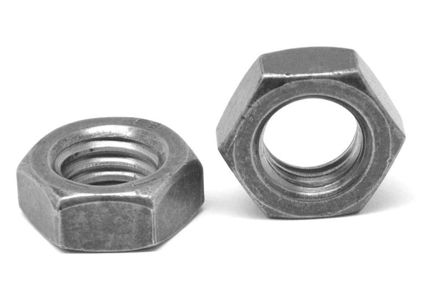 ASMC Industrial 3/8-24 Fine Thread Hex Jam Nut Left Hand Thread Low Carbon Steel