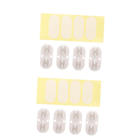 8pcs Self-Adhesive Caster Wheels for Storage Box Practical Sticky Wheels for Bedside