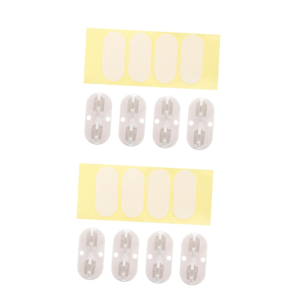 8pcs Self-Adhesive Caster Wheels for Storage Box Practical Sticky Wheels for Bedside