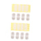 8pcs Self-Adhesive Caster Wheels for Storage Box Practical Sticky Wheels for Bedside