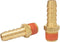 2 Pack Brass Air Hose Barb Fittings Adapter Set, 3/8" Barb to 1/4" NPT Male Pipe