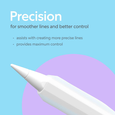 Paperlike Pencil Grips for Apple Pencil 1st & 2nd Generation, USB-C & Pro - Set of 2 for Comfort & Precision