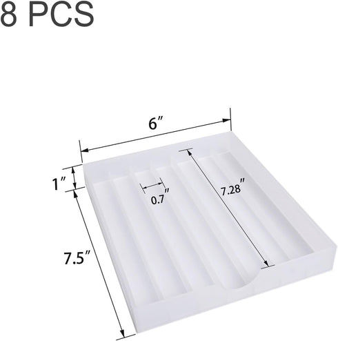 FASTRYF 8Pack Craft Organizers and Storage, Pencil, Crayon, Marker, Pen Organizer, Pen Holder, Pen Tray Storage