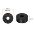 16pcs Rubber Spacer 1 Inch OD 0.26 Inch ID 0.4 Inch Thick Neoprene Round Anti Vibration Isolation Pads Isolator Rubber Washers Bushings for Home Cars Boat Accessories, Black