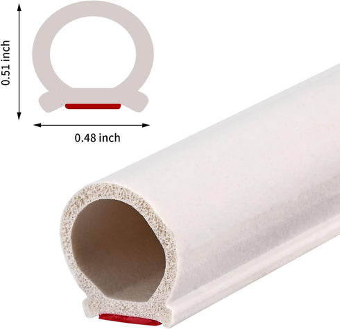 20 Feet Long Weather Stripping Seal Strip for Doors/Windows, Self-Adhesive Backing Seals Large Gap (from 5/16 inch to 11/20 inch) Seal Strip by CloudBuyer