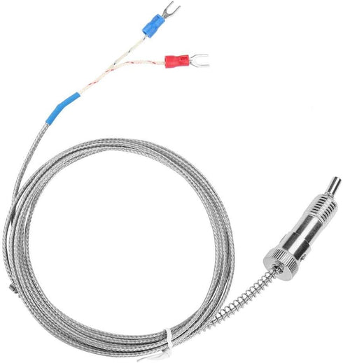 K Type Thermocouple, Bayonet Compression Spring Temperature Sensor Probe 0-400°C (Optional) (5 m)