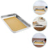 Set 2-Piece Stainless Steel Dissection Tray with Wax for Biology Lab Anatomy Study Specimen Dissecting Pan for Science
