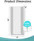 Gere 8 4 18", 100 Pack, Packing Large Bread Bags with Ties, x x Clear, Reusable, Bulk Bread Bags for Homemade Bread
