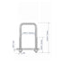 4 Sets 304 Stainless Steel Square U-Bolts, 0.98"(25mm) Inner Width, 2.95"(75mm) Length with Nuts, Accessories