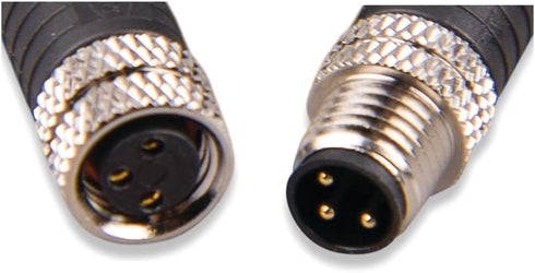 Victron Energy M8 Circular Connector Male/Female, 3 Pole Cable, 1m (Pack of 2)