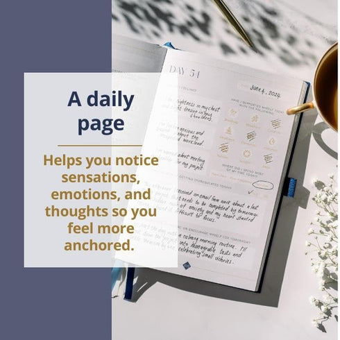 90 Day Mental Health Journal for Anxiety & Self-Therapy for Men and Women. Journal with Guided Prompts for Tracking