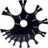 Black Acrylic Wire Gauge Measuring Tool, 1mm-25mm Thickness Gauge Measurement Tester Ruler for Wire Diameter