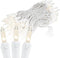 34FT 100 Commercial Christmas Lights by Novelty Lights, Indoor/Outdoor Mini Lights (White Wire)
