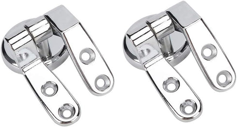 Toilet Seats Hinges, Zinc Alloy Hinge for Toilet Lid Universal Toilet Top Cover Lid Seat Fixings with Screws
